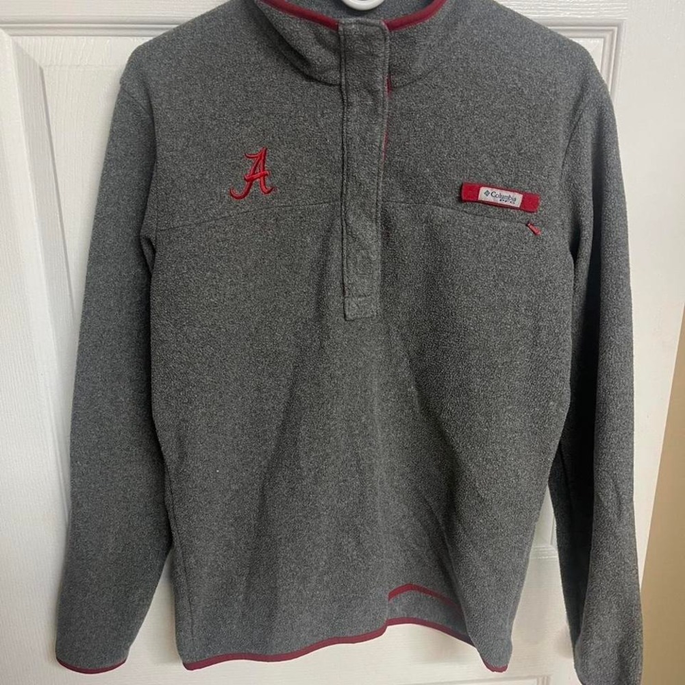 Columbia grey Alabama quarter zip fleece Size L #outdoor #fleece